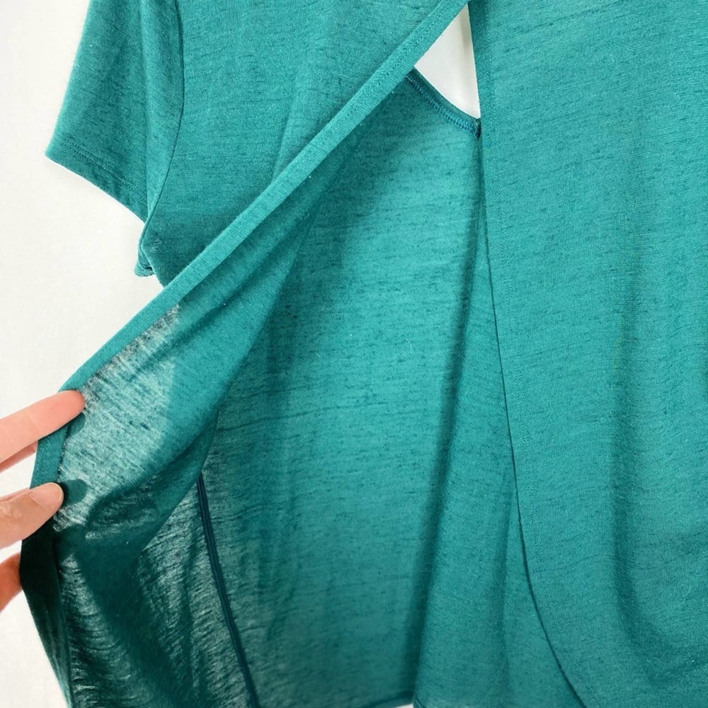 Victoria’s Secret Open Back Tee Green Size Medium - Picture 6 of 6